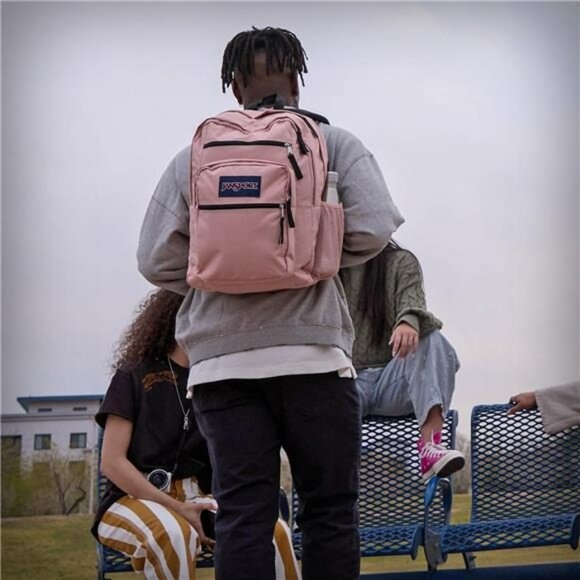 Black Laptop Backpack 15 Inch Computer Bag School Work Travel Bookbag with Pocke - Picture 2 of 7